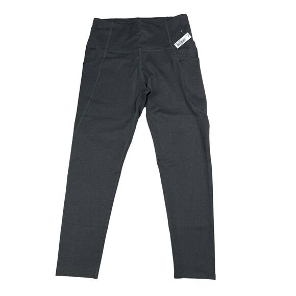 Core 10 Women's Medium Green High Waist 7/8 Crop Yoga Legging Activewear Pants - Picture 1 of 8